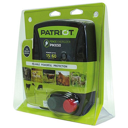 Patriot PMX50 Electric Fence Energizer, 0.50 Joule