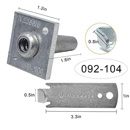 Mabeeze Anchor Vise 12-13 Gauge Wire Tightener, 10 Pack | One-way grip for grape trellis, vineyard, arbor, and fence wire tensioning - size: 12-13 gauge