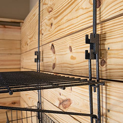 EASY-UP Pro Basket & Shelf Hanging Rack Portable | Adjustable Hanging Arms | Multiple Storage Options | Ideal for Horse Shows | 7-Year Warranty