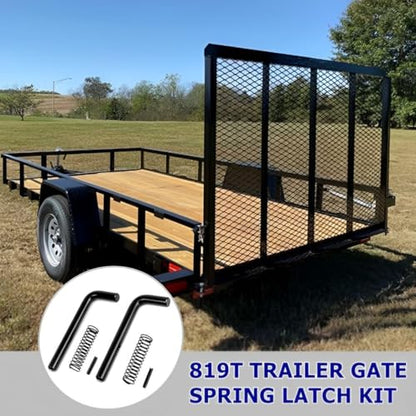2 Packs Trailer Gate Pin,Utility Trailer Accessories,819T Trailer Gate Spring Latch Kit, Heavy Duty Trailer Gate Latch Repair Kit for Carry-On Utility Trailers