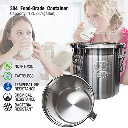 12L Goat Milking Machine, Plug-in Pulsation Pump Milker (Classic) - color: for Goat, size: 12L