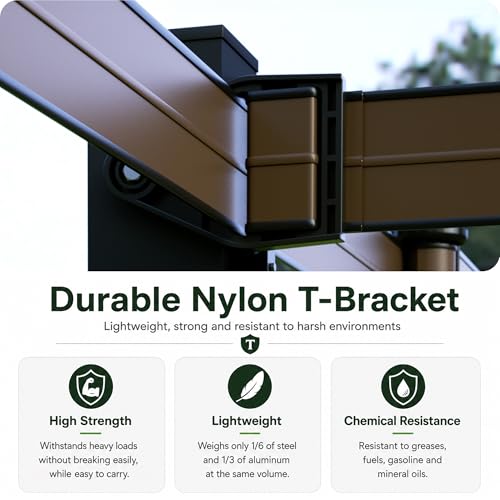 Equine Fencing Accessory T-Bracket 5pcs, Weatherproof Horse Fence, Suitable for Equine Events, Clubs and Outdoor Riding Perimeter Use - size: T Bracket