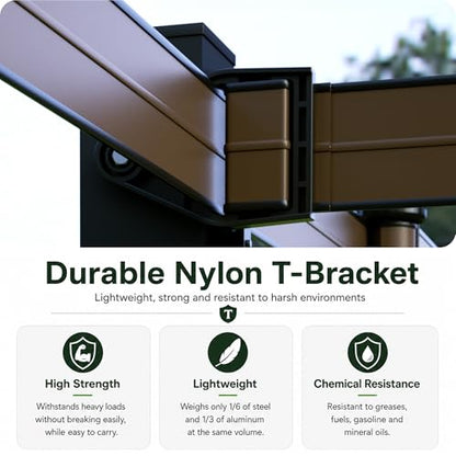 Equine Fencing Accessory T-Bracket 5pcs, Weatherproof Horse Fence, Suitable for Equine Events, Clubs and Outdoor Riding Perimeter Use - size: T Bracket