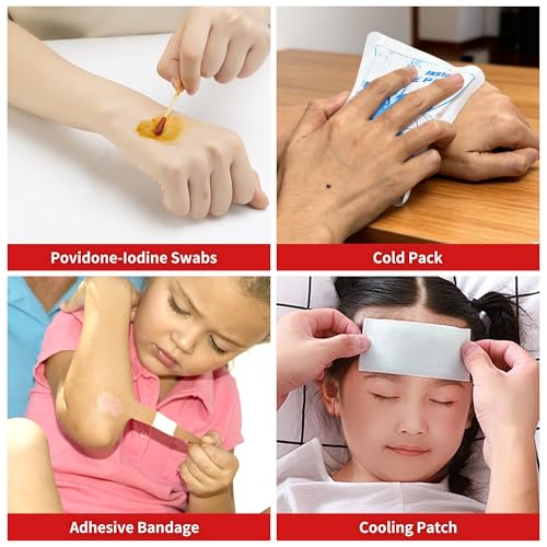 First Aid Kit-450 Piece Medical Kit with Essential Emergency Medical Supplies, Emergency First Aid Kit for Home, Car, Camping, Travel, Hiking, Truck, Sports & Outdoor
