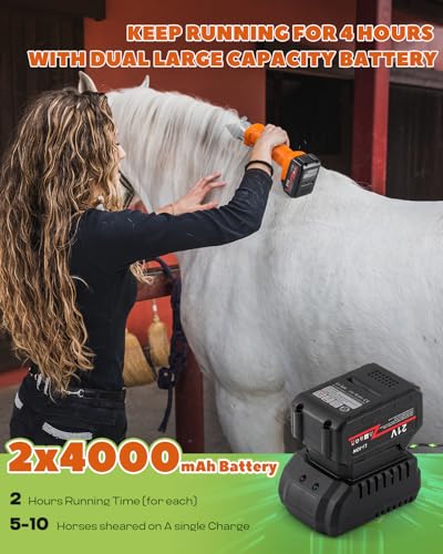Cordless Horse Clippers for Ponies, Cattle & Large Dogs