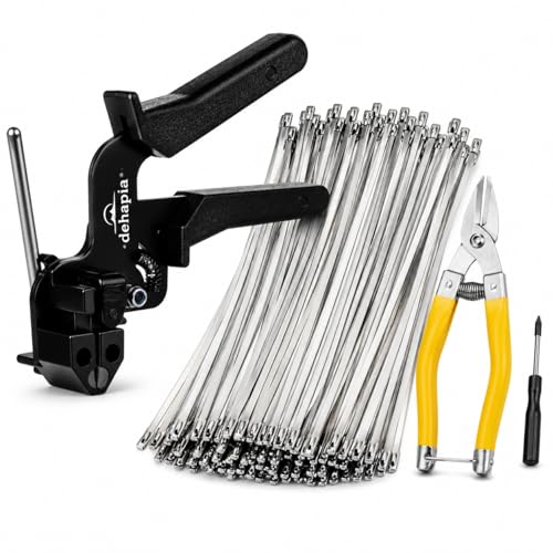 Cable Tie Gun Kit 150 PCS Stainless Steel Cable Ties Heavy Duty
