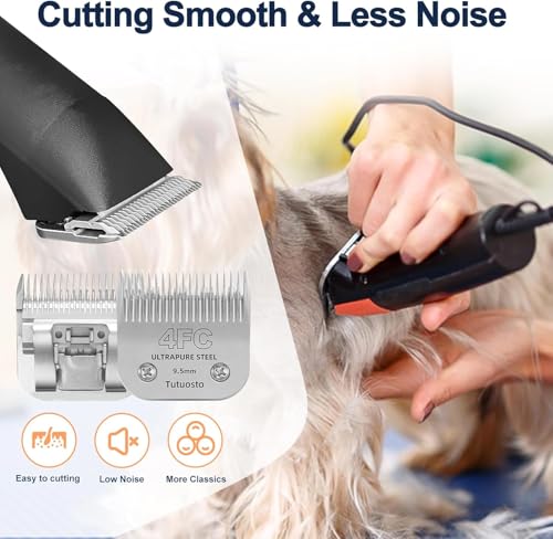 4F Clipper Blade Compatible with Andis,Wahl and Oster Dog Clippers - color: 4FC