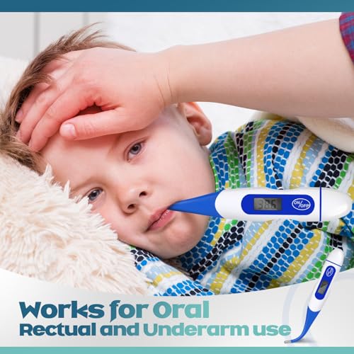 TrelaCo 36 Pcs Digital Thermometers, Oral Fast Reading, Blue - size: Blue