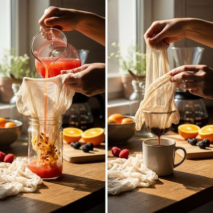 Cheesecloth for Straining, Organic Cheese Cloth, Fine Mesh Nut Milk Cloth, Unbleached Cotton Cheese Cloth for Yogurt, Cheese Making, Bread Baking, Juicing, Cooking, Grade 90 (36 x 36 Inch) - 2 Pack - size: Cheese Cloth Grade 90 (2 Pack)