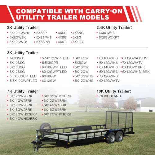 819T 2Packs Trailer Gate Spring Latch Kit for Carry-On Utility Trailers, Heavy Duty Steel Trailer Gate Pin (2 Pack)