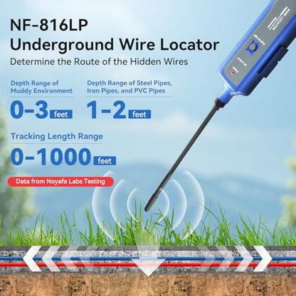 NOYAFA NF-816LP Underground Wire Locator, Electrical Cable Tracker
