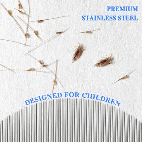 2 Pack Professional Lice Comb,Fine Curved Comb Teeth Design