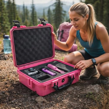 Relaxweex 11.3 x 8.6 x 4.2 Inch Hard Case, Grid Shell, Rose Red - color: Rose Red, size: 11.3 x 8.6 x 4.2 Inch, style: Grid Shell