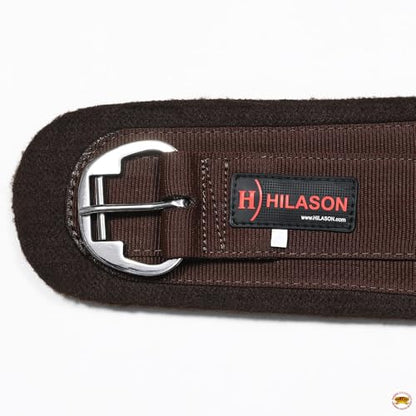 HILASON Western Horse Felt Lined Roper Saddle Cinch Girth Stainless Steel Buckle Black - color: Brown, size: 18 In