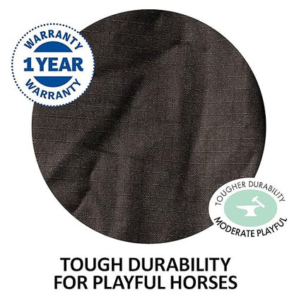 STORM SHIELD Classic II Horse Turnout Blanket | Attached Neck European Surcingle Design | Horse Blankets for Winter Waterproof | Winter Horse Blanket - size: Horse Size 52, style: Sheet (no insulation)