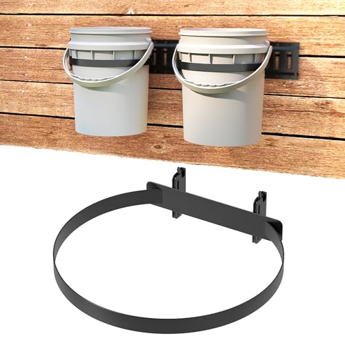 lesolar 5 Gallon Bucket Holder for E Track, Wall Mounted Bucket Hanger - style: 1pc