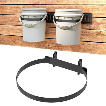 lesolar 5 Gallon Bucket Holder for E Track, Wall Mounted Bucket Hanger - style: 1pc