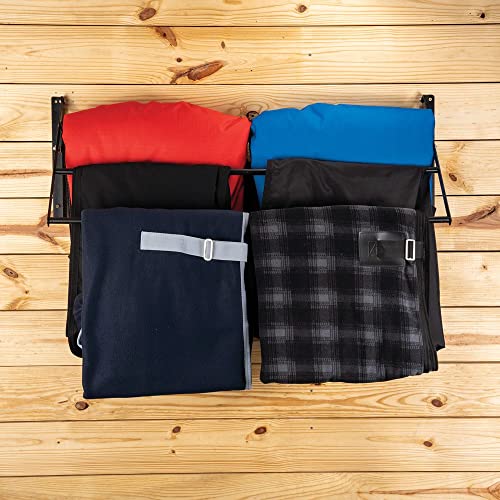 EASY-UP Tiered Mountable Collapsible Blanket/Pad Rack | Maximizes Stable Space | Keeps Tack Organized | Collapsible Design | Durable Construction | 5-Year Warranty