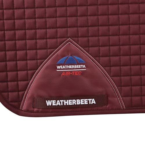 WeatherBeeta Prime Air-Tec Dressage Saddle Pad - color: Burgundy, size: Large