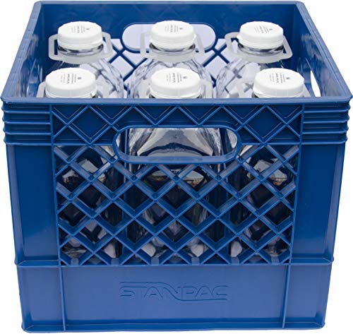 Plastic Crates for Glass Milk Bottles Commercial Duty (2 Qt, 6 cell) - size: 2 Qt, 6 cell