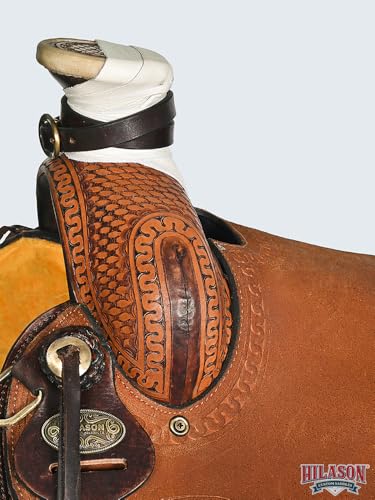 HILASON Western Wade Ranch Roping Saddle Brown Leather - size: 16 In
