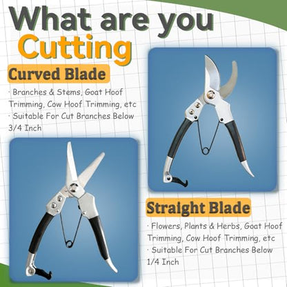 Goat Hoof Trimmers & Farrier Shears, Hoof Trimmers For Goats and Sheep - color: Curved Blade