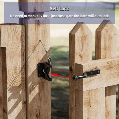 Fence Gate Kit Gate Hardware, 2 Set Anti Sag Gate Kit Heavy Duty No Sag, Anti Twist Gate Frame Corner Brackets Kit Withstand 150 lbs, Gate Hardware Kit for Wood Fence Gate - style: 2 Set
