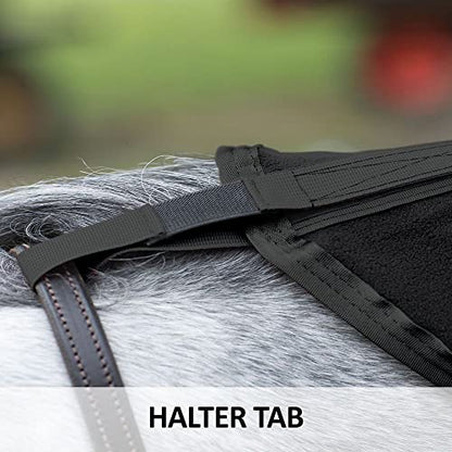 Dura-Tech Pony Fleece Contour Cooler | Ultimate Horse Comfort | Superior Stable Dryness | Optimal Pony Care - color: Black