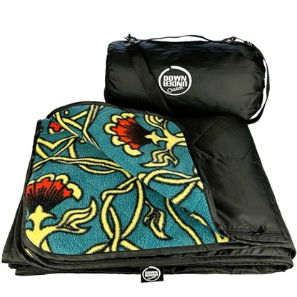 DOWN UNDER OUTDOORS Waterproof 350 GSM Fleece or Sherpa Stadium Blanket - color: Promise