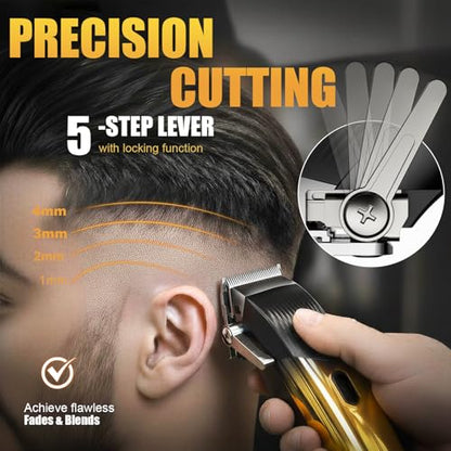 Hair Clippers for Men, 4 in 1 Clipper, Trimmer & Shaver Set