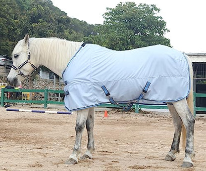 LEAFOREST Horse Mesh Fly Sheets - Lightweight Breathable Standard Neck - size: 75IN