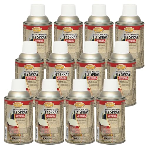Country Vet Metered Insecticide Fly Spray - 6.4 oz (Case of 12) - 342050CVA - Kills GNATS and Small Flying Moths