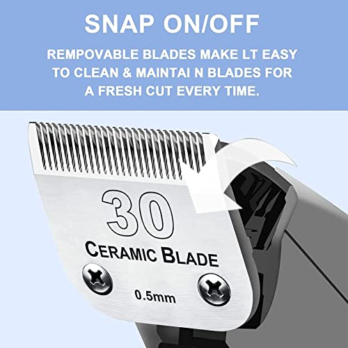 #30 Blade Dog Grooming Replacement Blades Compatible with Andis/Wahl/Oster - color: 3pcs #30