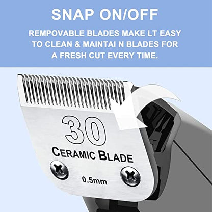 #30 Blade Dog Grooming Replacement Blades Compatible with Andis/Wahl/Oster - color: 3pcs #30