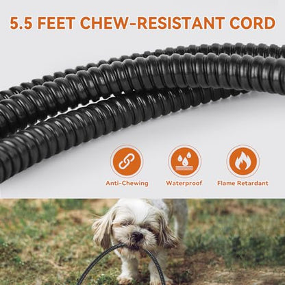 Heated Water Bowl for Dogs, 2.2L Outdoor Anti-Freezing Pet Thermal Water Bowl for Cats Chickens Rabbits Birds, Winter Heated Chicken Waterer, Provided Drinking Water in Cold Weather, Black - size: 2.2L(Black)