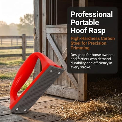 Mini Hoof Rasp for Horses Goats,Farrier Rasp, Ergonomic Portable Farrier Tool, Hoof Trimming File for Foals Ponies Donkeys