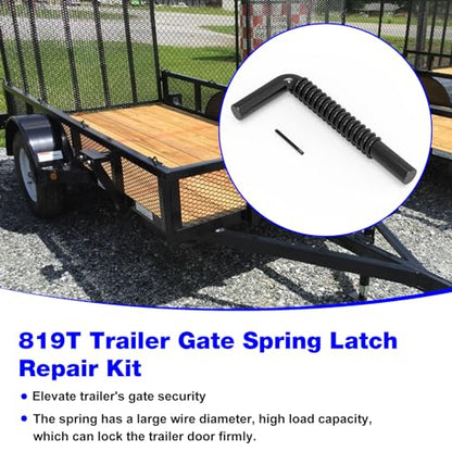 Trailer Gate Pin 819T for Carry-On Utility Trailers Heavy Duty Latch | Trailer Gate Latch Kit, Trailer Gate Spring Latch - 2 Pack