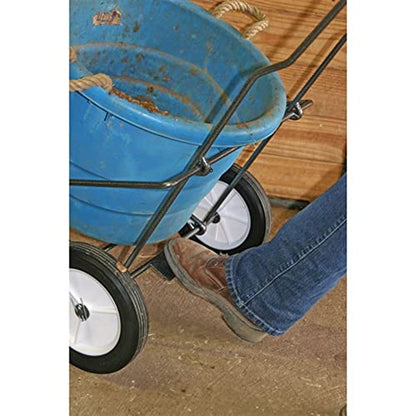 Easy-Up Fold Up Manure Dolly | Transports Full Loads Easily | Heavy Duty Powder Coated Steel Frame | Versatile Use | Folds Flat for Easy Storage and Transport | 5 Year Warranty