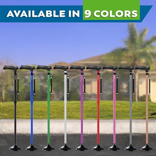 HONEYBULL Walking Cane for Men & Women, Foldable, Free Standing Cane - color: Copper