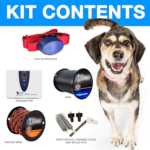 Underground Electric Dog Fence Kit, Pro Grade, 1-Dog, 1000 ft - size: 1000 ft