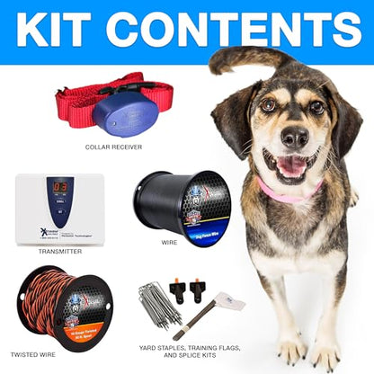 Underground Electric Dog Fence Kit, Pro Grade, 1-Dog, 1000 ft - size: 1000 ft