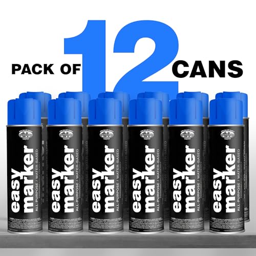 Fox Valley Easy Marker Inverted Paint 16oz Pack of 12, Blue Fluorescent