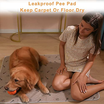 Peepeego 2Pack 36"x36" Pee Pads Washable Waterproof Rugs for Dog Training - size: 2Pack 36x36