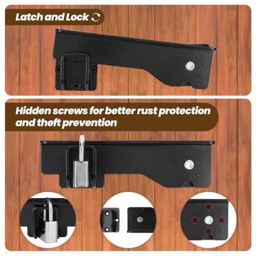 Kryonix Flip Gate Latch Heavy Duty Carbon Steel 1 Pack - size: 1PCS-Upgraded