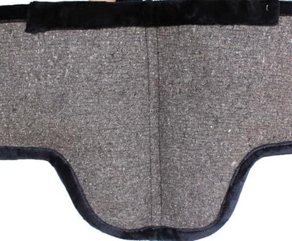 CHALLENGER Australian Horse Wool Felt Premium Shaped Trail Rider Comfort Pad Black 109SP565 - color: Green