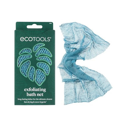 EcoTools Exfoliating Bath Net, African Bath Net Body Scrubber - color: Blue, size: 1 Count (Pack of 1)