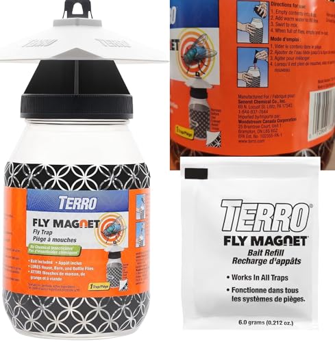Victor M380 Fly Magnet 1-Quart Reusable Trap With Bait (3 Pack)