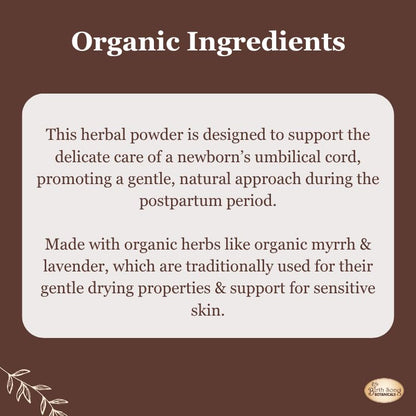 Birth Song Botanicals Herbal Cord Care Powder, Newborn Umbilical Cord Care, Postpartum Essential Gift for New Moms 0.2 oz