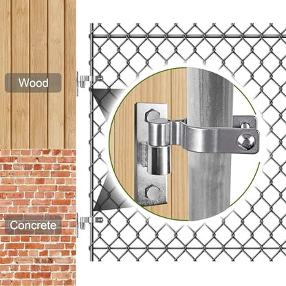 Generic Gate Hinges, Sturdy Metals Wall Mount Gate Hinges Heavy Duty, Gate Hinge for Farm Gate or Fence Gate, Fit 5/8'' Pin Chain Link Fence Gate Hinge-2Pcs, KZ-YZJL38125-2