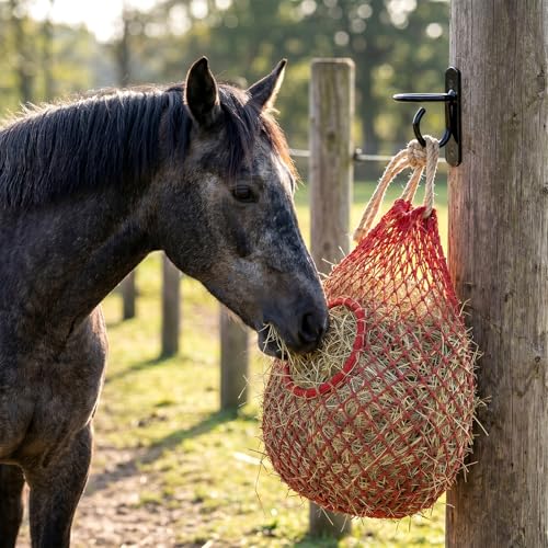 Cididu 10 Pack Bucket Hooks for Horses, Heavy Duty Water Bucket Hangers with Screws, Wall Mount Feed Bucket Holder for Horse Stalls Livestock Barn Farmhouse Stable Supplies, Curved Design